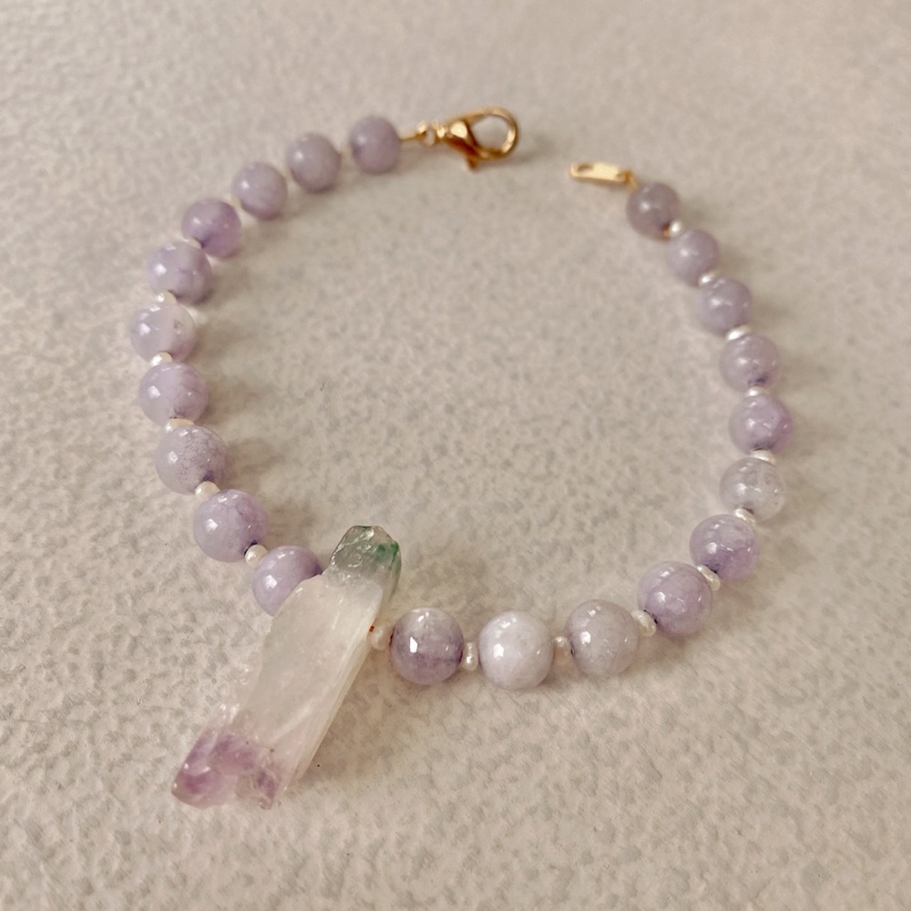 Amethyst & Pearl Bracelet
